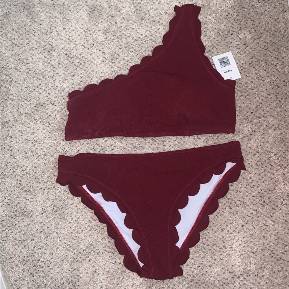Cupshe XL Bikini Burgundy
